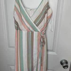 Superdown Striped Tie Dress